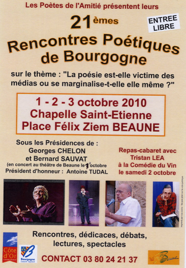 Rencontres poetiques de bourgogne